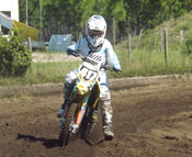 Team BTR Rider Hayden Hawkins corner pic